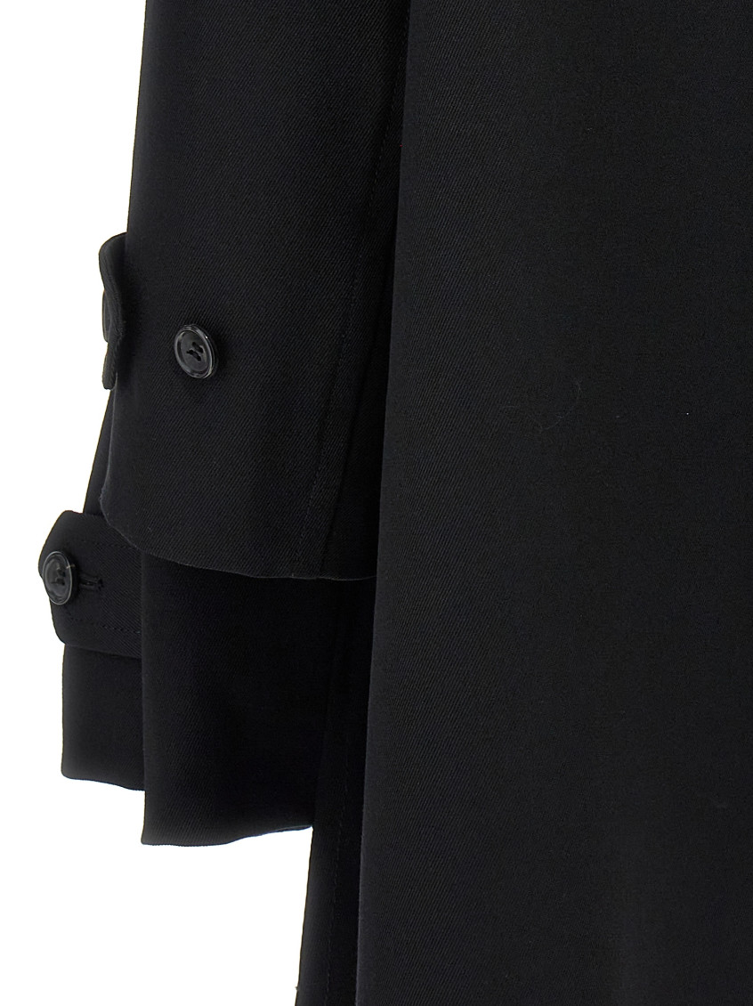 コート COMME DES GARCONS Double-breasted coat 4 sleeves Black Comme Des Garcons Black Double-breasted Coat 4 Sleeves for