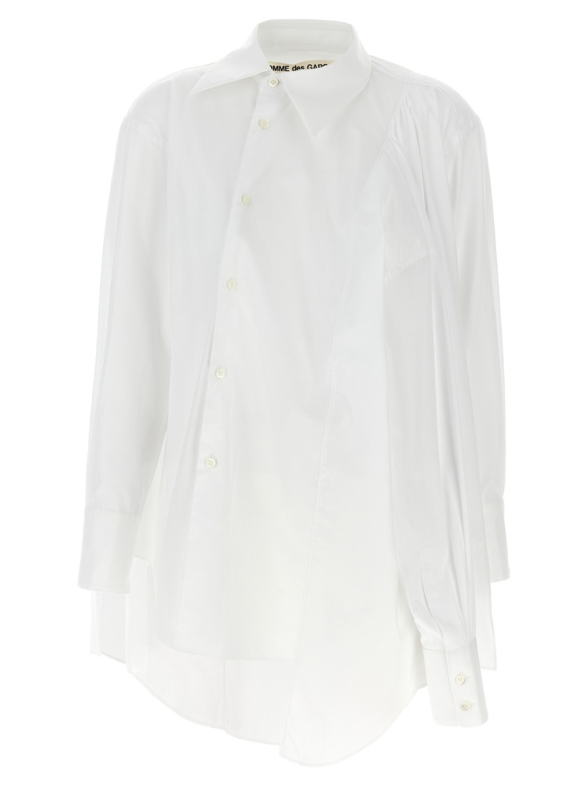 Shop Comme Des Garçons White Regular Fit Shirt