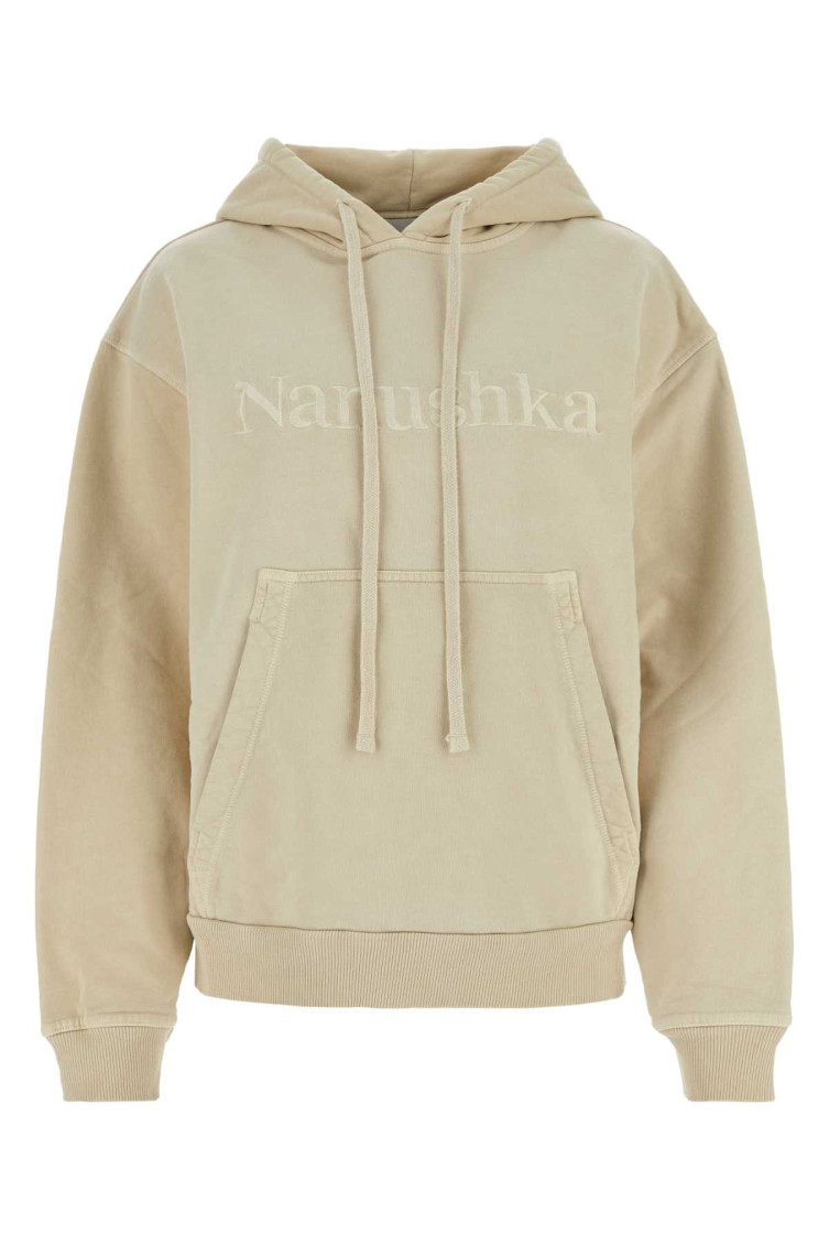 Nanushka Beige Logo Sweatshirt In Beige
