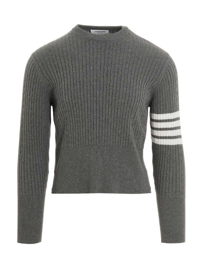Thom Browne Sweater In Grey