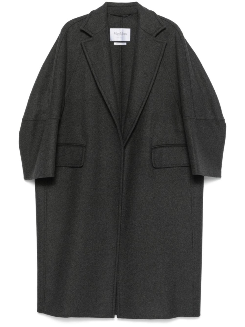 Shop Max Mara Dark Grey Oversize Habsburg Coat