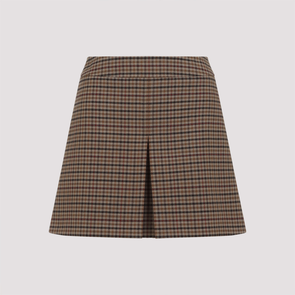 Celine Beige Trapeze Mini Skirt for Women Online USA at