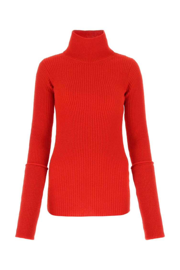 QUIRA RED WOOL SWEATER