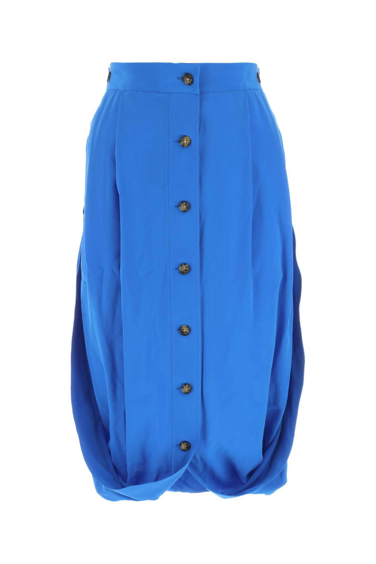 Quira Light-blue Crepe Flip It Up Skirt In Light Blue