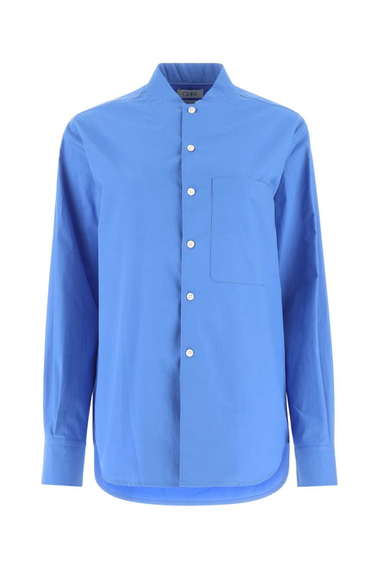 QUIRA BLUE POPLIN SHIRT