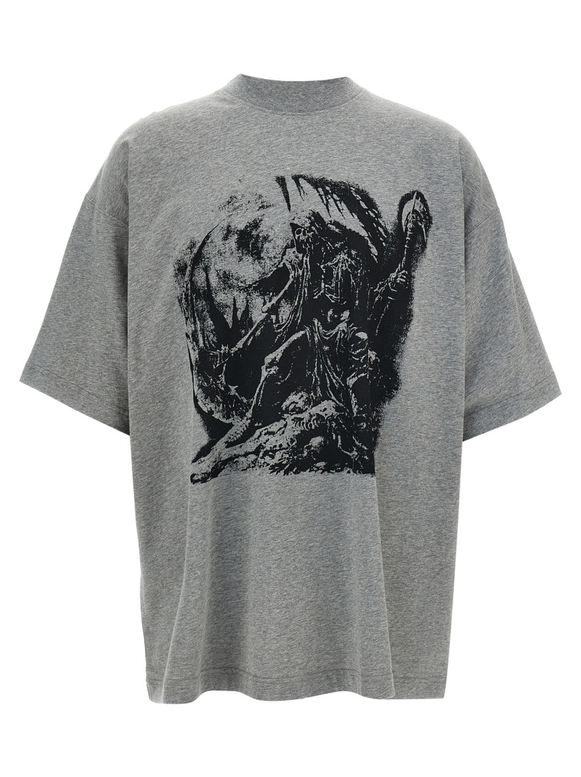 Vetements Goth T-shirt Gray In Grey