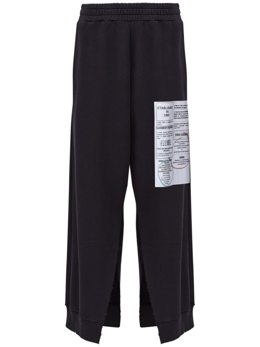 MM6 MAISON MARGIELA BLACK PRESS JOGGERS