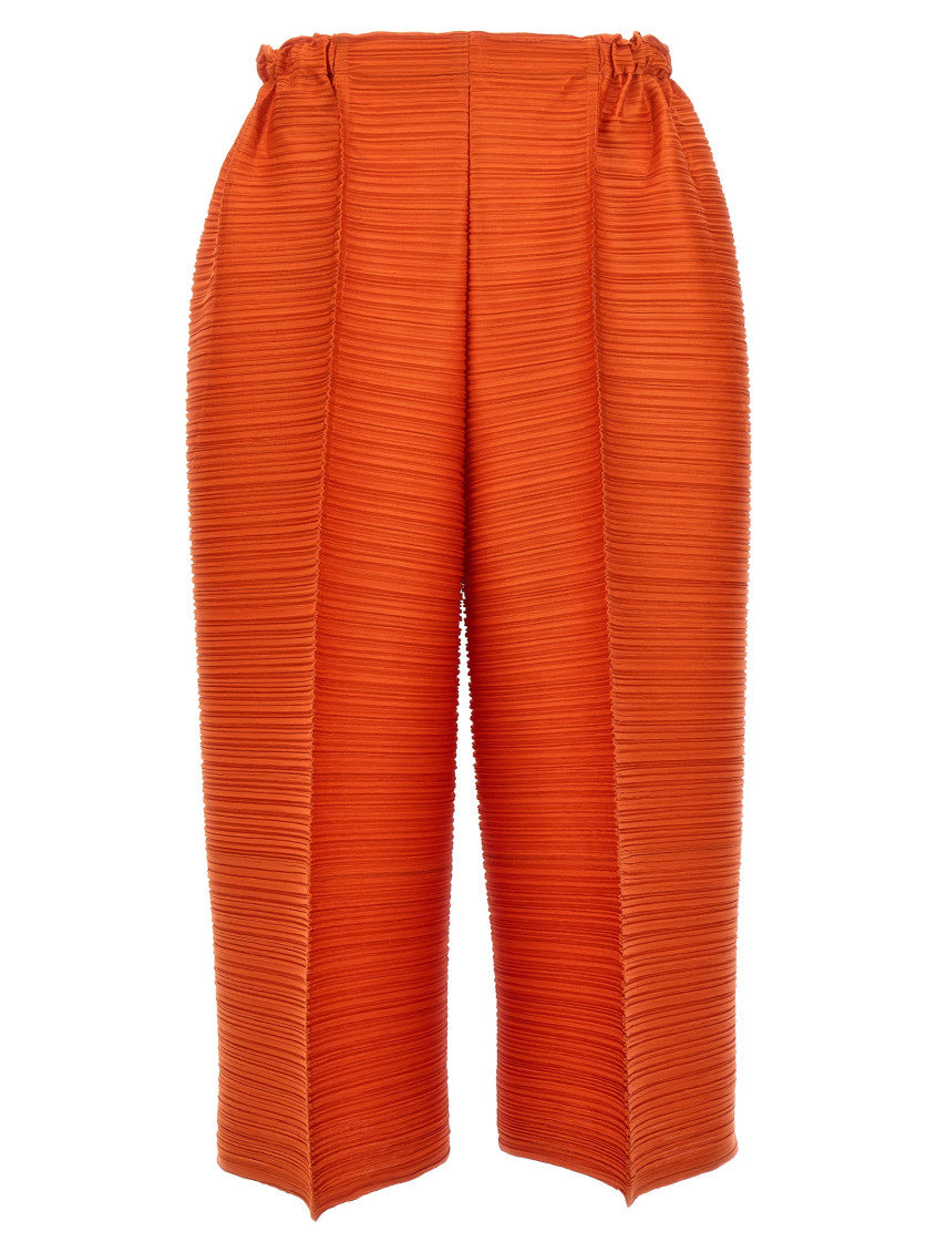 Issey Miyake Orange Thicker Bounce Pants In Orange