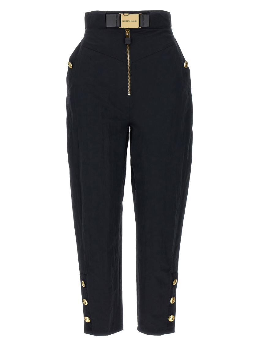 パンツ ELISABETTA FRANCHI Technical sailing pants Elisabetta Franchi Black Technical sailing pants for Women