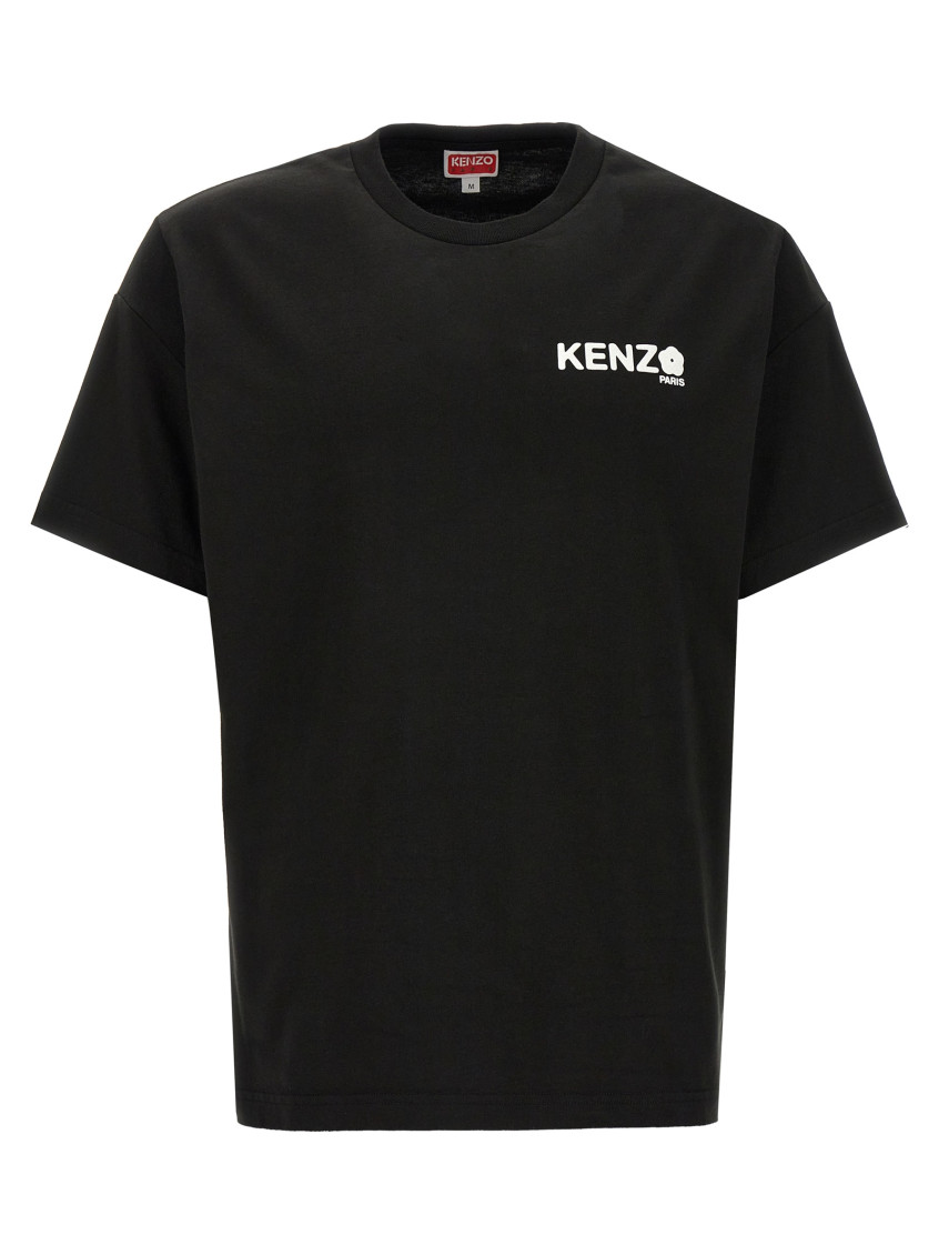 Kenzo Boke Flower 2.0 Classic Cotton Logo Graphic T-shirt In Black