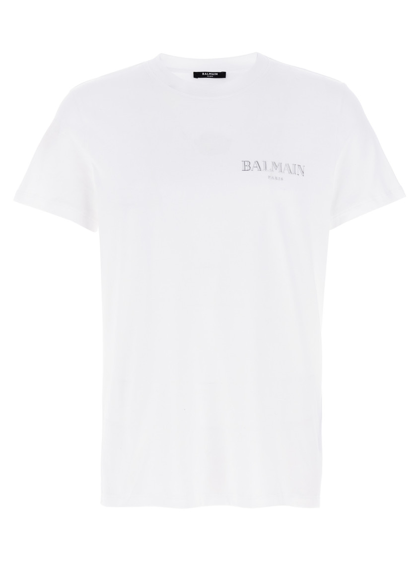 Shop Balmain White Vintage T-shirt