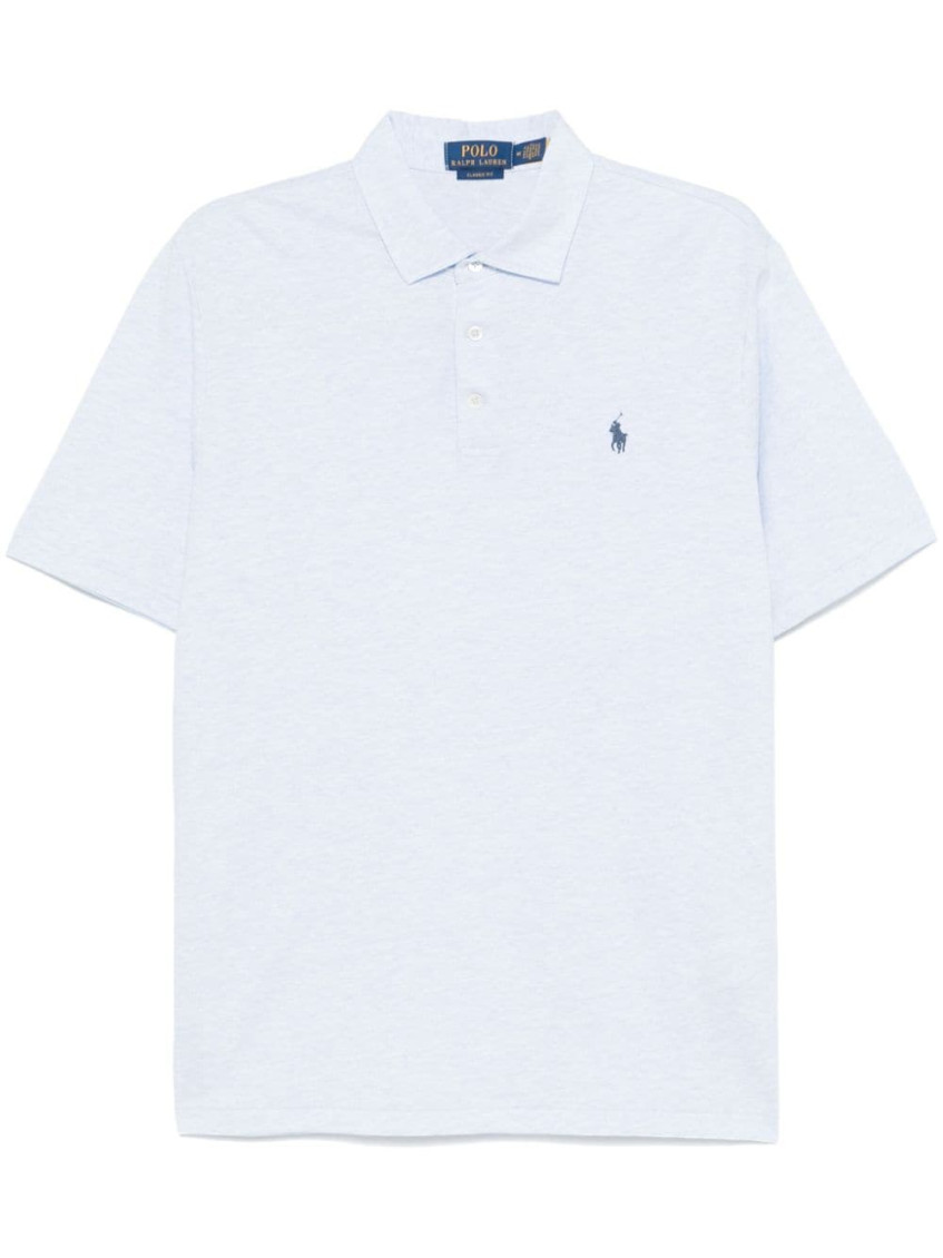 Polo Ralph Lauren Light Blue Logo T-shirt In Light Blue