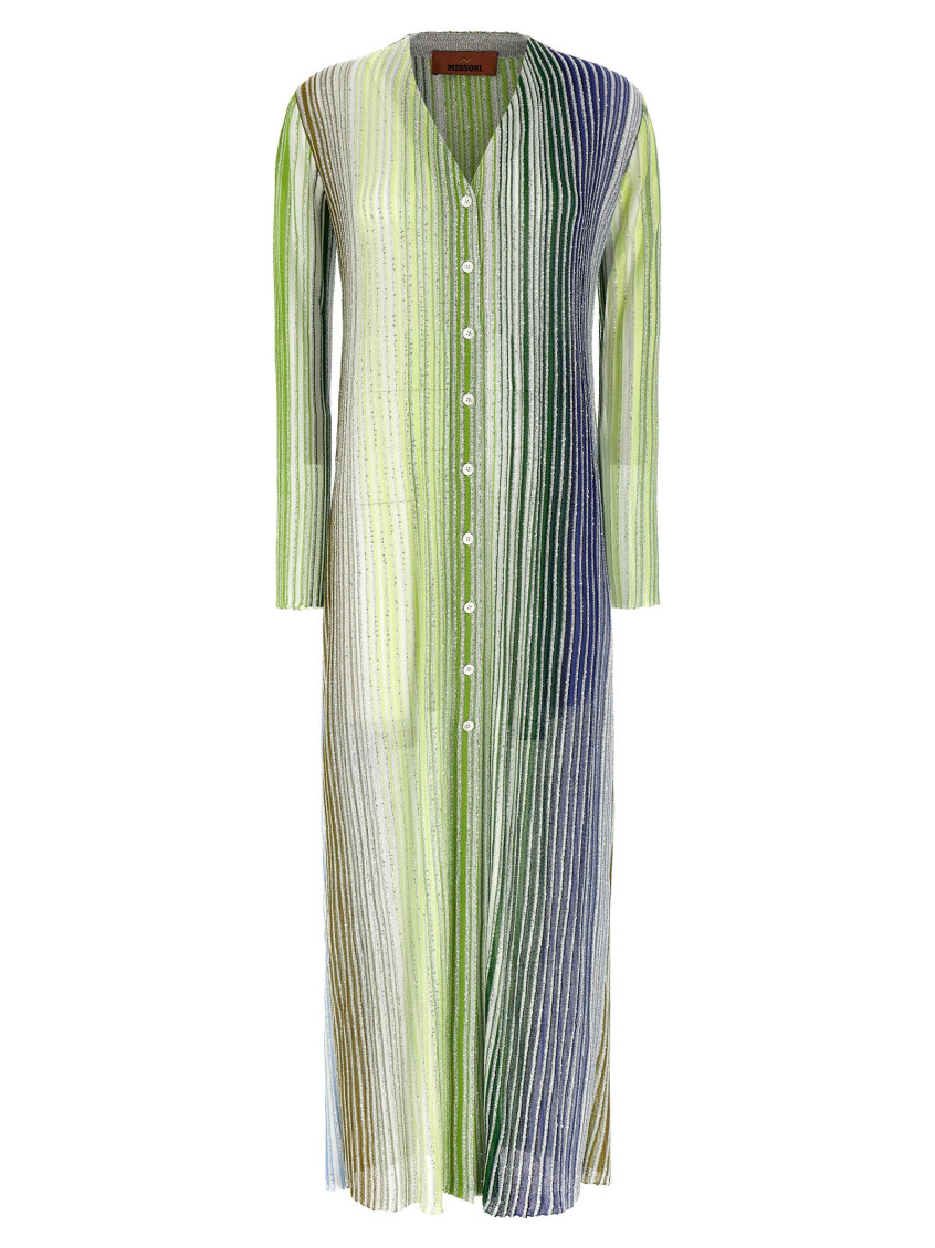 Shop Missoni Multicolor Sequin Long Cardigan