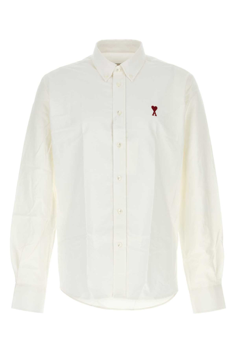Ami Alexandre Mattiussi Ami Paris Shirts In White