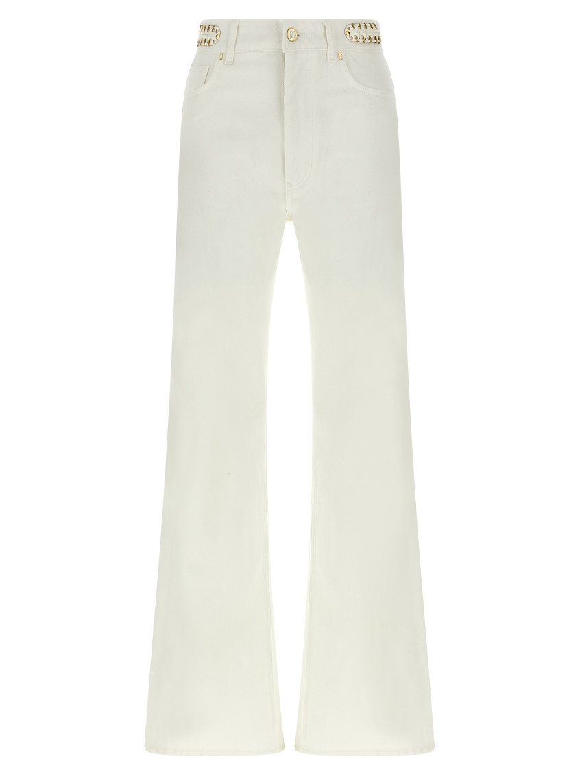 Rabanne '1969' Flared Leg Jeans In White