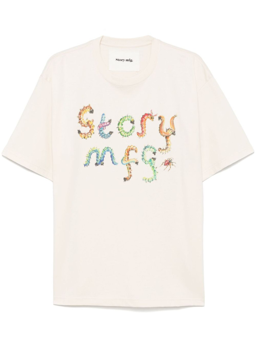 Story Mfg. Story Mfg Grateful T-shirt In White