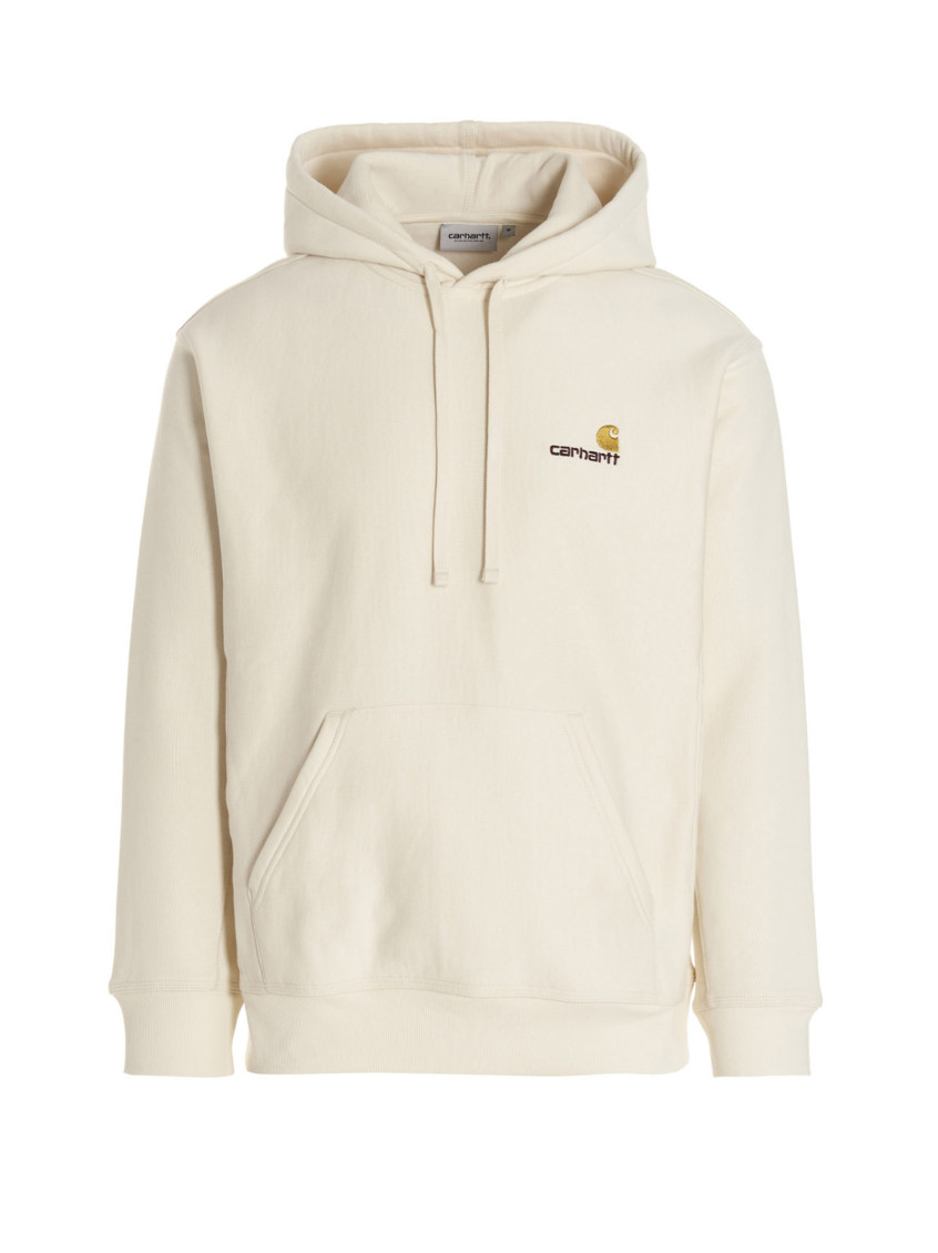 Carhartt 'american Script' Hoodie In Beige