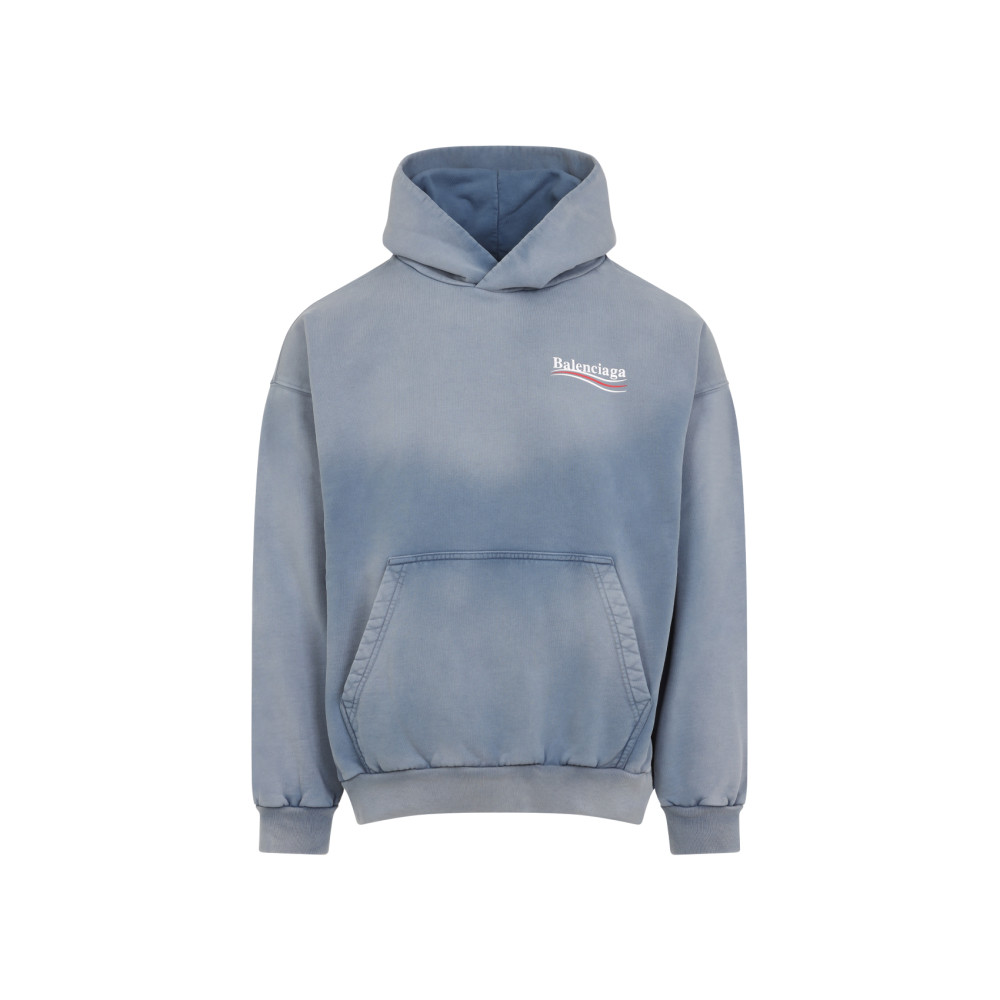 Balenciaga Sweatshirt In Light Blue