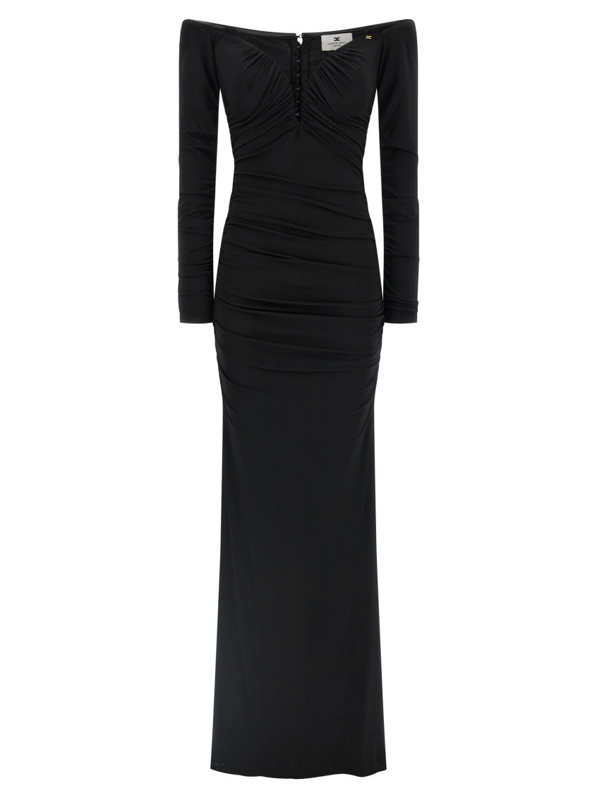 Elisabetta Franchi Black Red Carpet dress for Women Online USA at  Darveys.com
