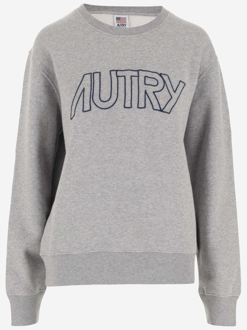 Shop Autry Dark Grey Logo Sweatshirt