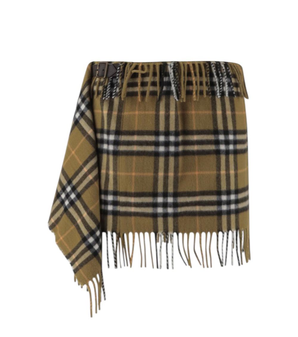 Burberry Women Green Decorative Buckle Skirt, 28 Luxury Skirts For Women Darveys In Green