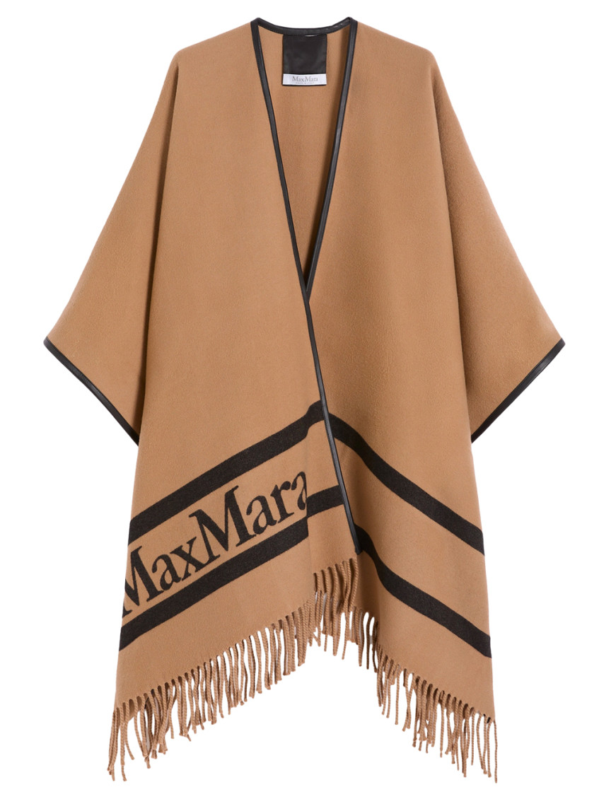 Max Mara Brown Logo Cape