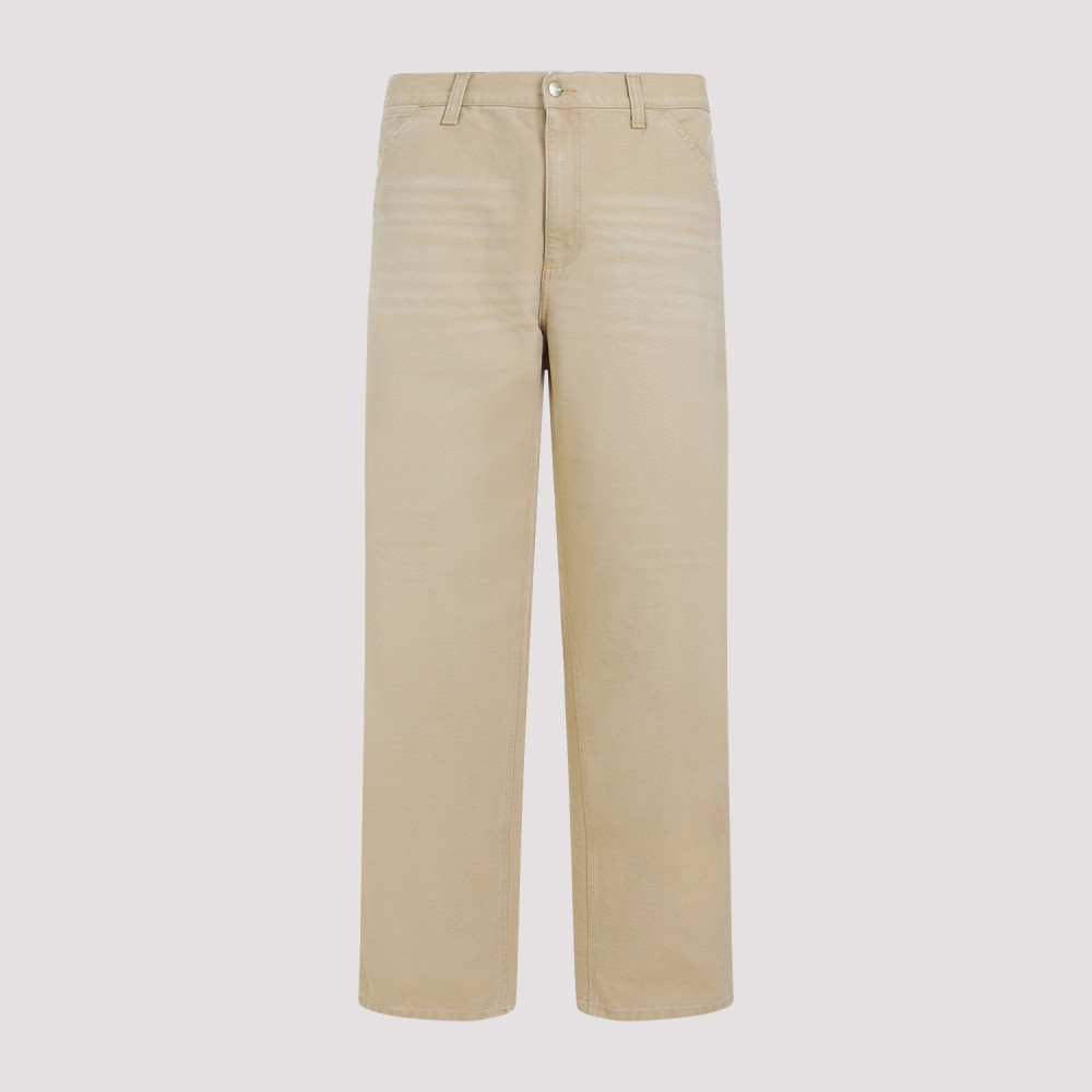 Carhartt Beige Cotton Wide Leg Pant