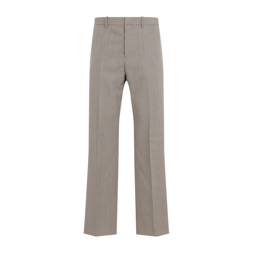 Jil Sander Roof Shadow Grey Virgin Wool Pants In Grey