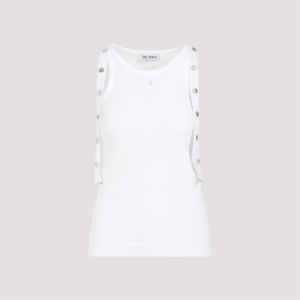 Shop Attico White Tank Top