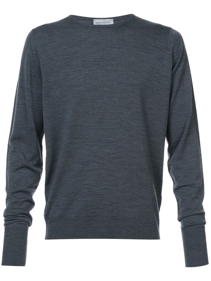 John Smedley Marcus Extra Fine Merino Wool Jumper In Dark Grey