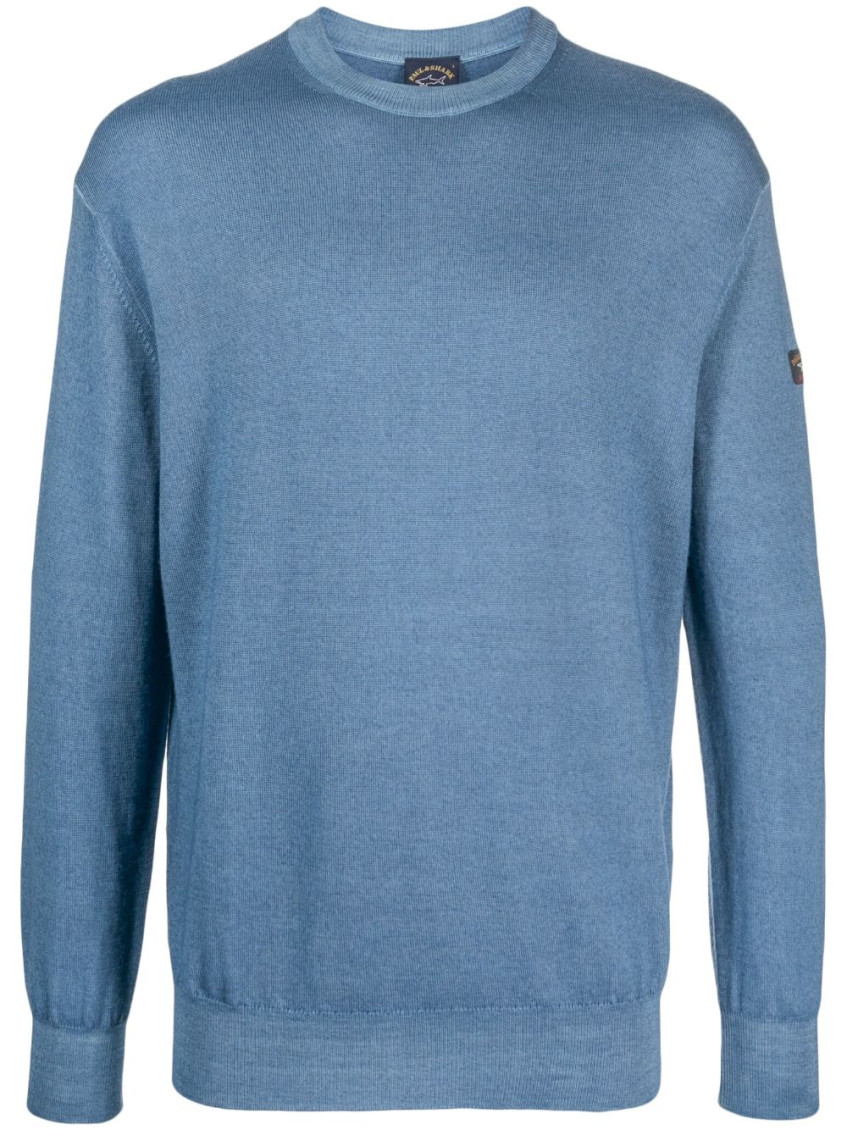 Paul & Shark Light Blue Pullover Sweaters In Light Blue
