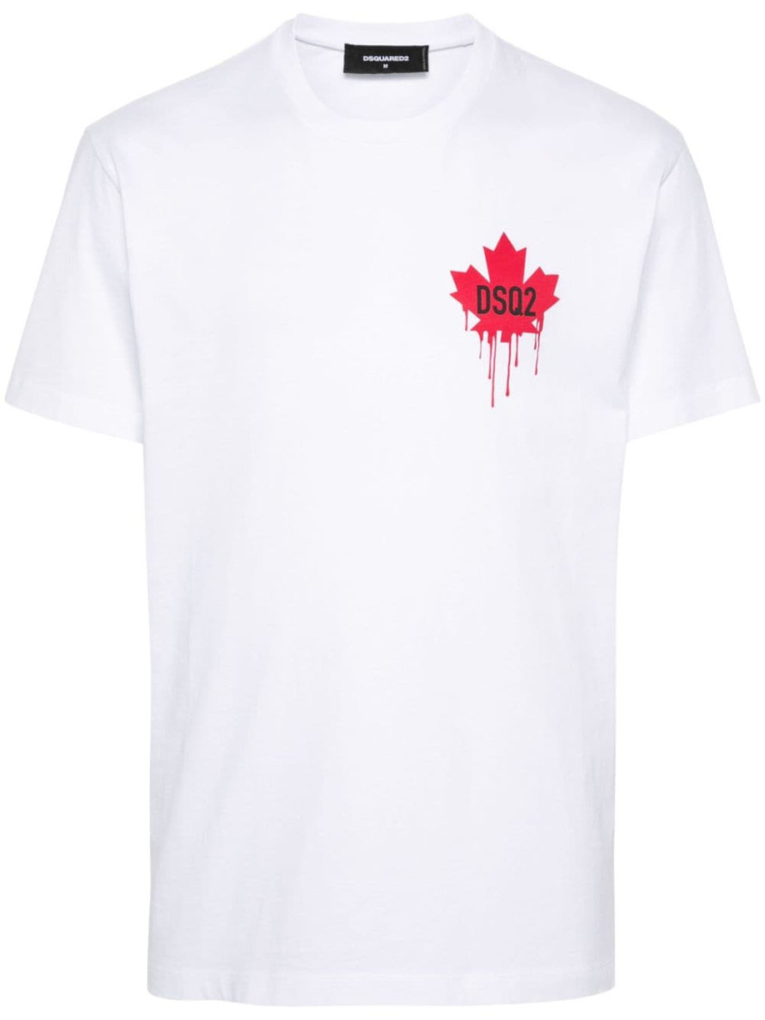 Dsquared2 Logo-printed Crewneck T-shirt In White