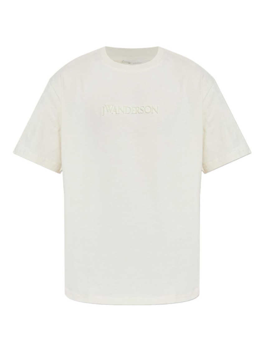 Jw Anderson Short-sleeve T-shirt With Logo In White