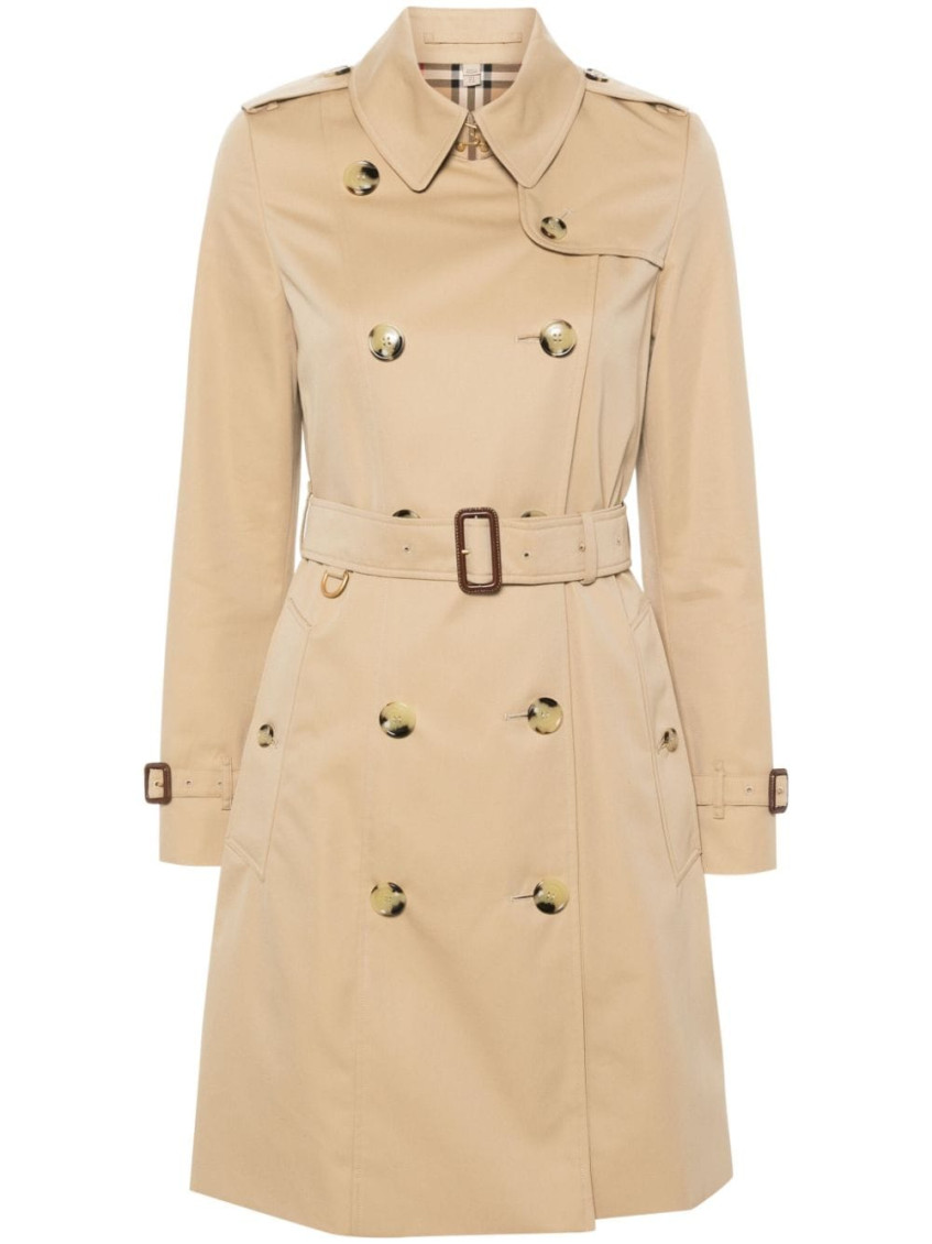 Burberry The Long Waterloo Heritage Trench Coat In Beige