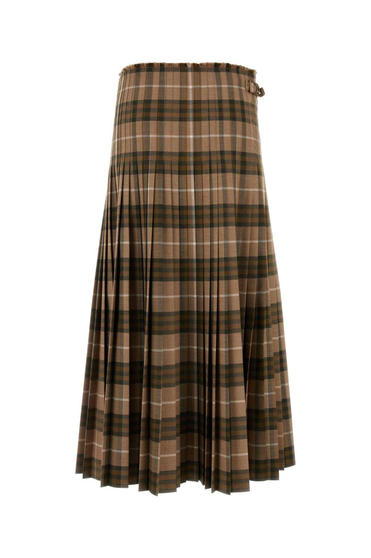 スカート BURBERRY EMBROIDERED POLYESTER BLEND SKIRT Burberry Multicolor Embroidered Polyester Blend Skirt for