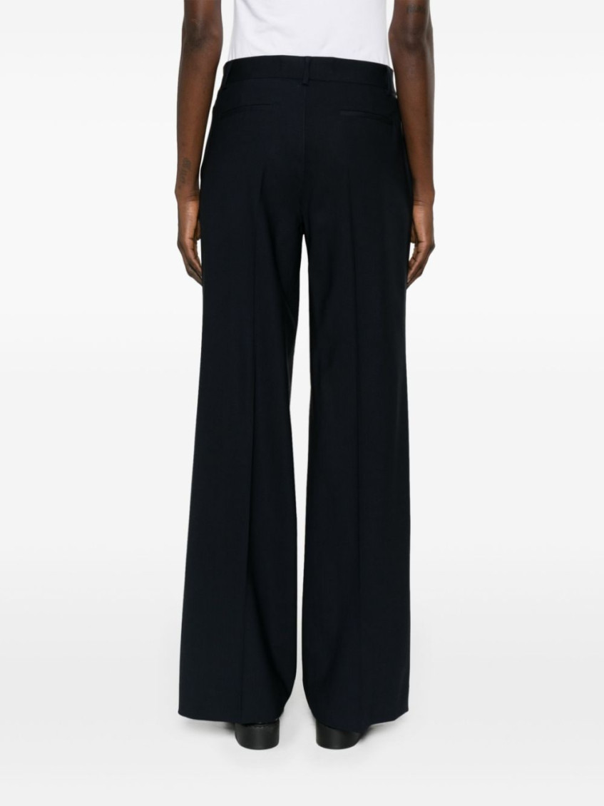 パンツ PAROSH Women Straight Pants D220003XLILIUXY 012 NAVY P.A.R.O.S.H. Liliuxy Tailored Trousers | Blue | FARFETCH AO