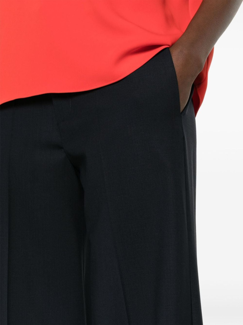 Parosh Navy Blue Straight Leg Pant