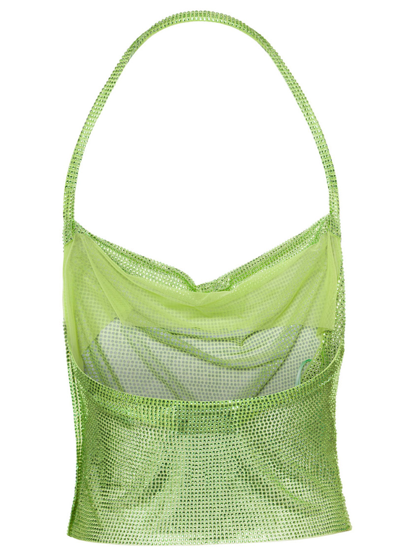 Shop Giuseppe Di Morabito Light Green Halterneck Top