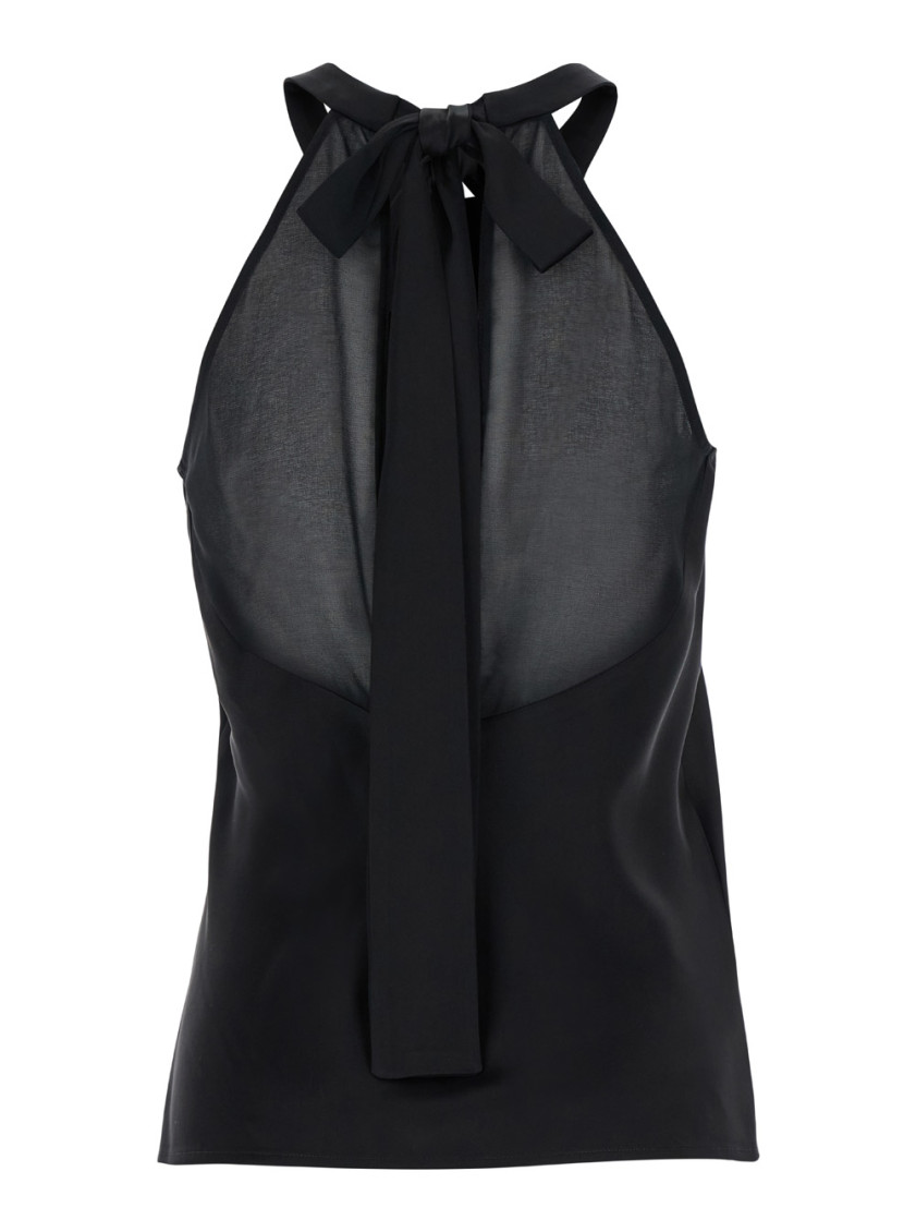 Pinko Sleeveless Vest In Black