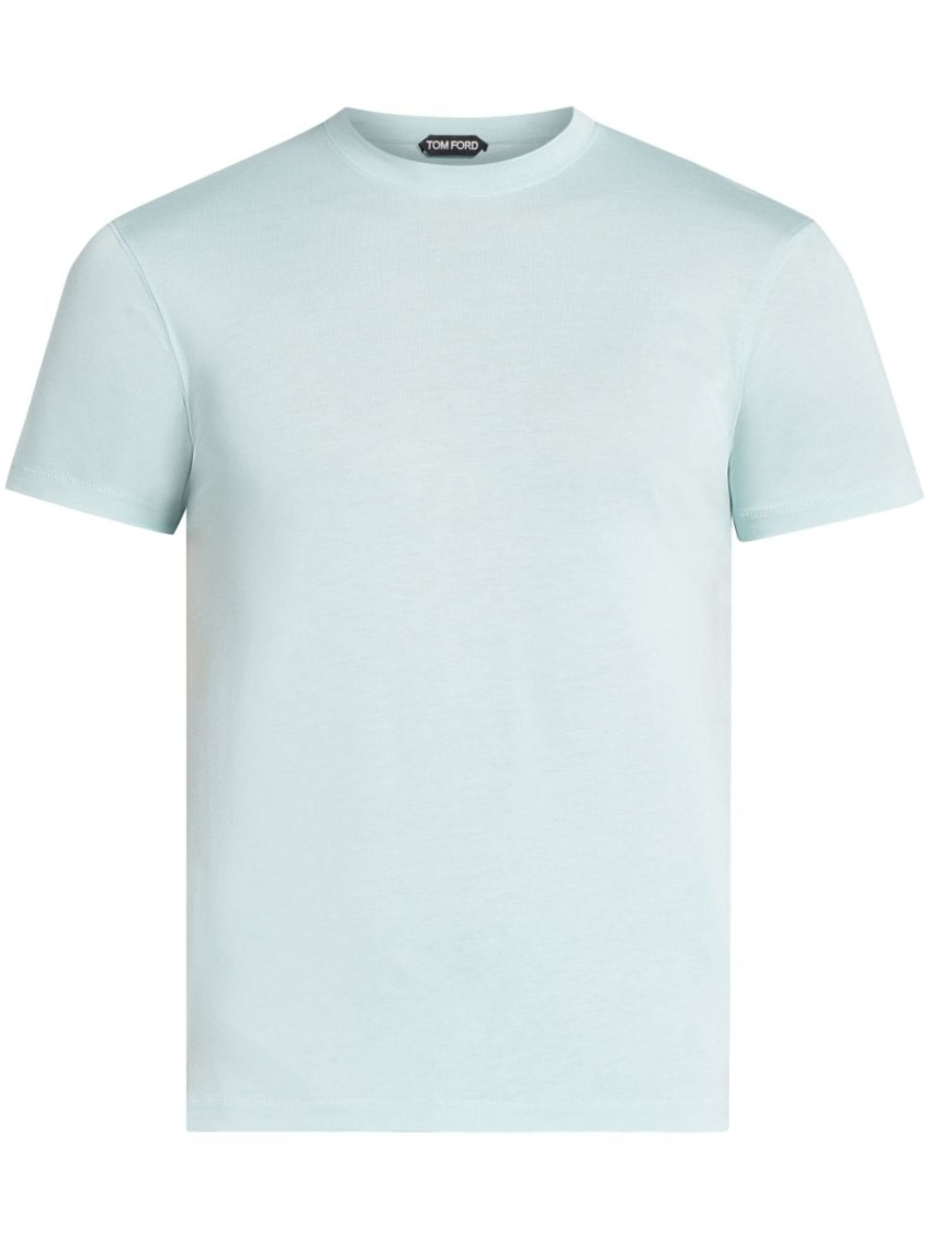 Shop Tom Ford Sky Blue Cotton T-shirt