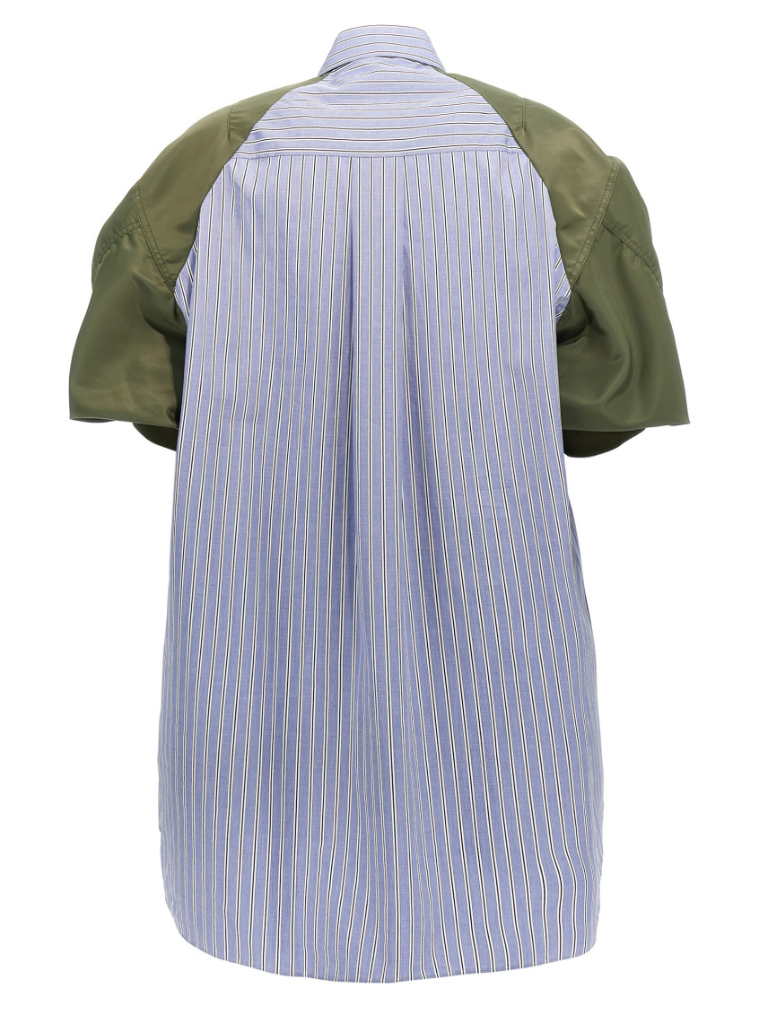 【sacai】Mini chemisier dress ブルー Sacai Blue Mini chemisier dress for Women Online USA at