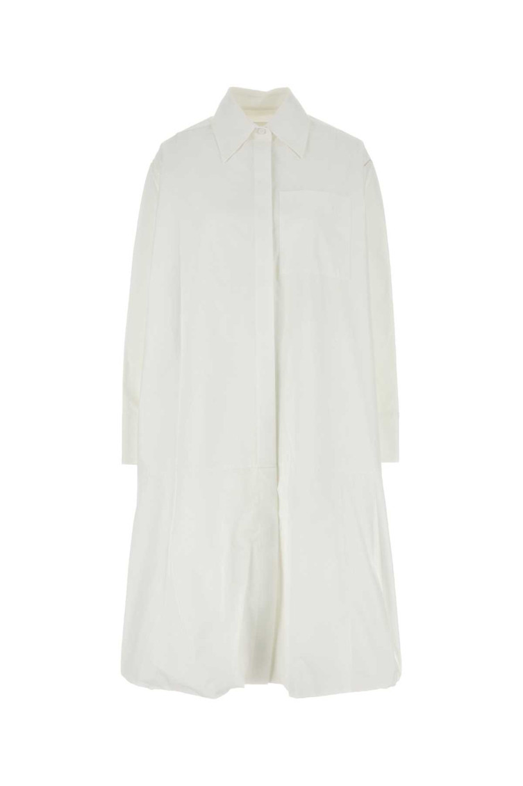 Jil Sander White poplin shirt dress for Women Online USA at