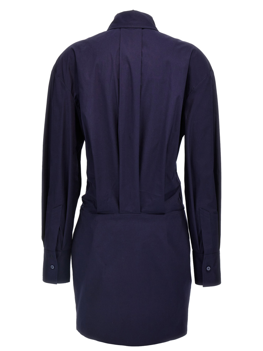 ワンピース THE ATTICO Mini chemisier dress Blue 250WCA00093 The Attico Mini Chemisier