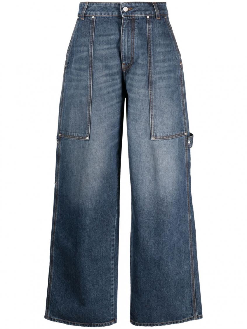 Stella Mccartney Wide-leg Jeans In Blue
