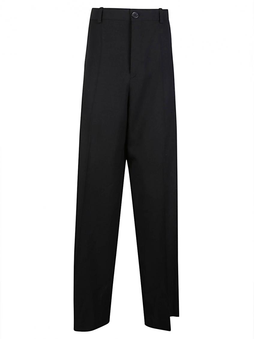 Balenciaga Oversized Tailored Trousers In Black