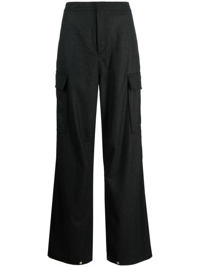 Filippa K High-waisted Cargo Pants With Side Pockets In Black