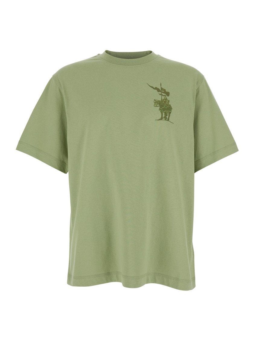 Burberry Ekd Cotton T-shirt In Green