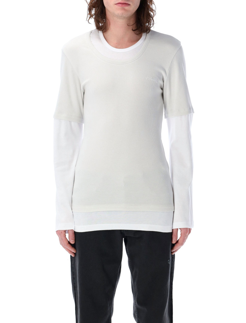 Magliano Double Tshirt Long Sleeve In White