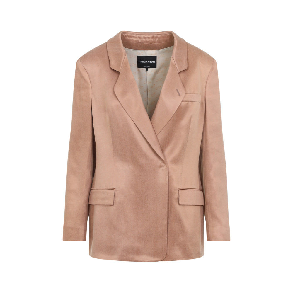 Giorgio Armani Double-breasted Blazer In Coral