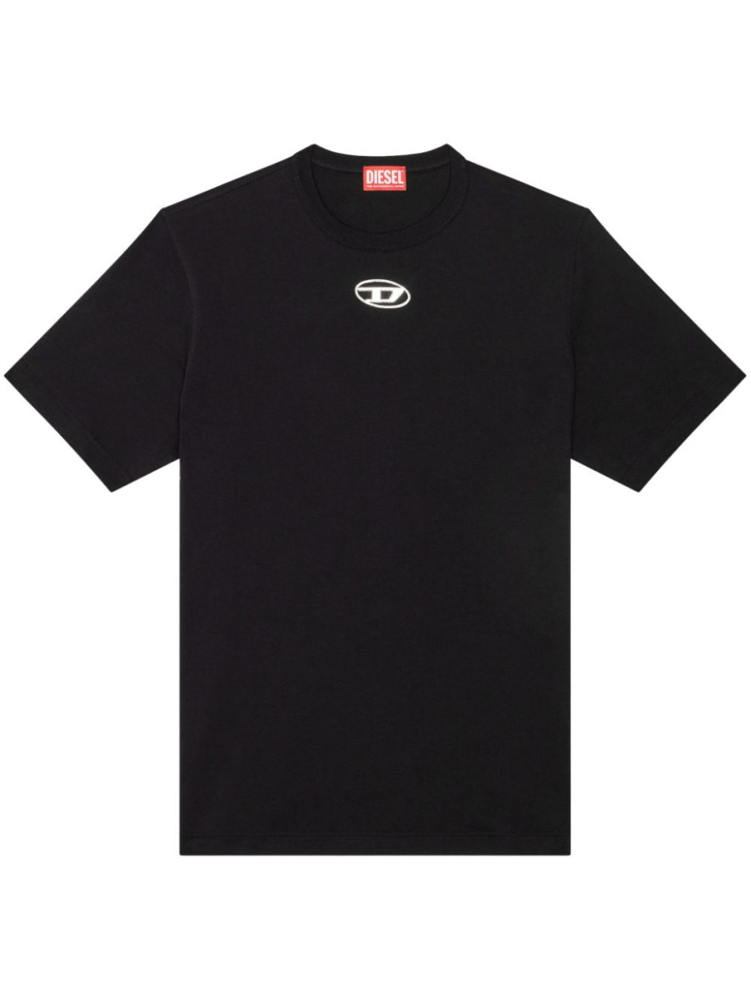 Shop Diesel Black Logo T-shirt